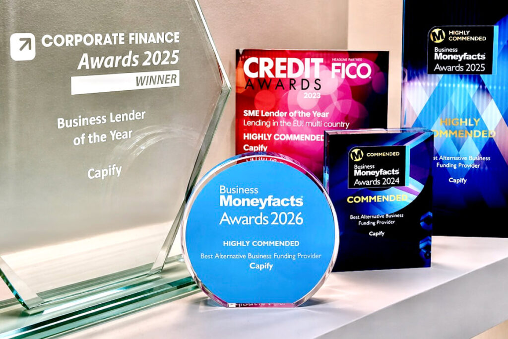 Highly commended Business Moneyfacts Award with the Capify Awards