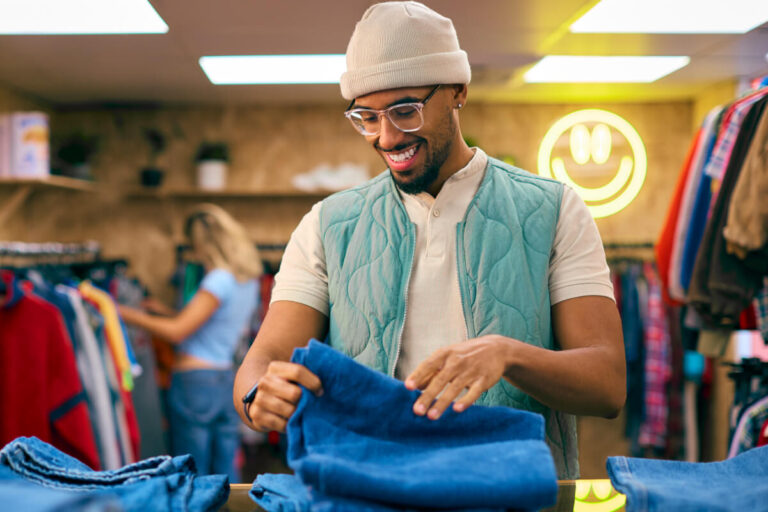 Busy retail store during a seasonal trading peak